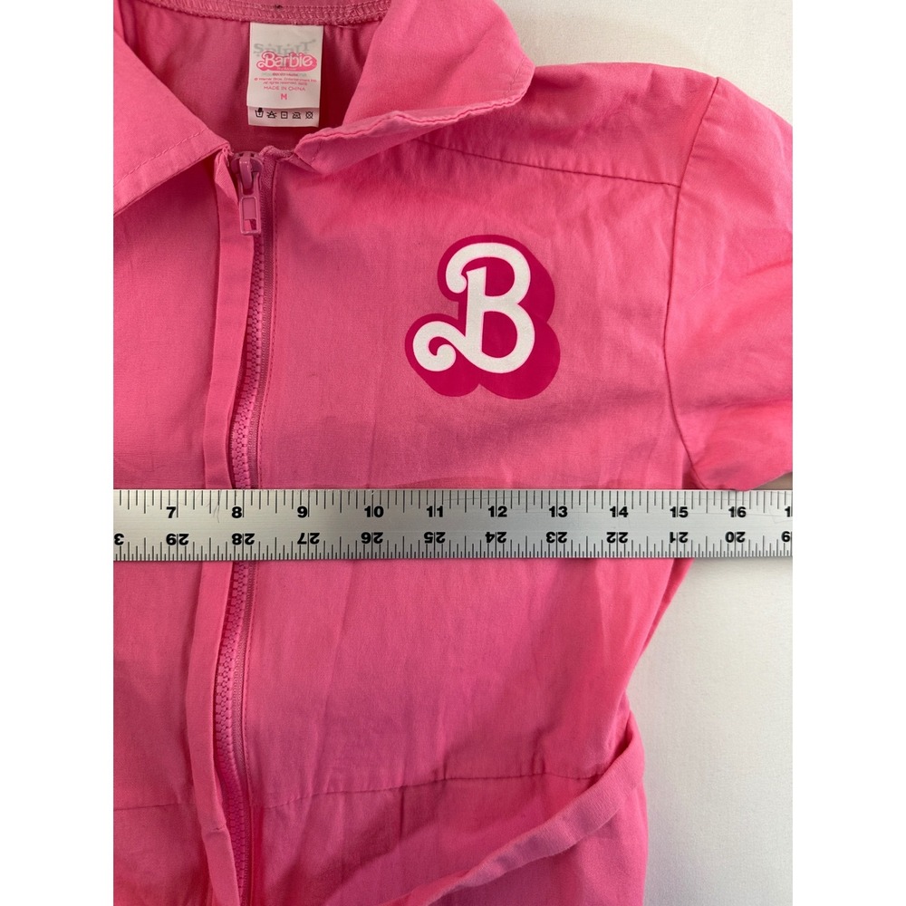 Barbie The Movie Kids Pink Power Jumpsuit Spirit Halloween Costume Med 8-10 NEW - Picture 11 of 15